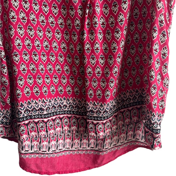Faded Glory Pink Multi-Print Sleeveless Blouse - Picture 3 of 5